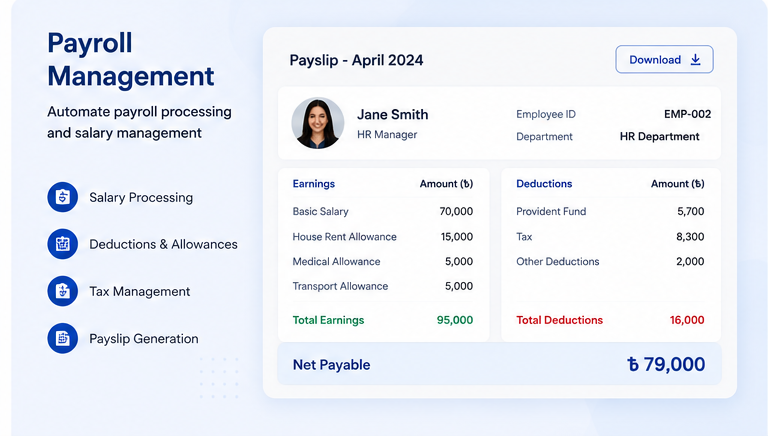 HR payroll and employee management software